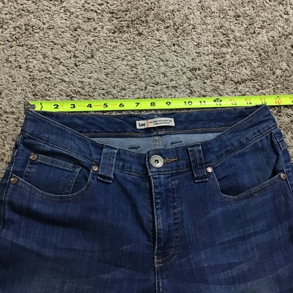 Lee Women's Jeans Size 6 Medium Straight Leg Back Pocket Flaps - Picture 5 of 13